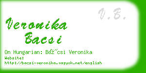 veronika bacsi business card